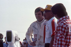 Photo of Alan Jones with Teddy Yip at Riverside  1975