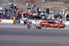 Photo of a NASCAR race at Ontario Motor Speedway