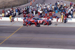 Photo of a NASCAR race at Ontario Motor Speedway