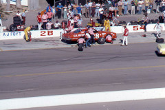 Photo of a NASCAR race at Ontario Motor Speedway