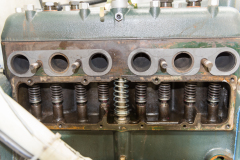 The cam, valves ,guides, springs, lifters, drive gear and timing gears installed