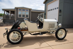 Photo of the Speedster with its new tires and wheels.  7-2019