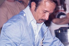 Photo of Ermanno Cuoghi the Ferrari Head Mechanic.  1976 F1 LBGP