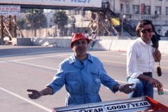 Photo of Ferrari mechanic and team principal Luca di Montezemolo.  1976