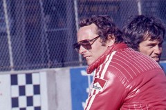 Photo of Niki Lauda in the pit lane.  1976