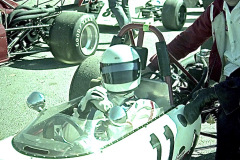 Photo of me taken at the Riverside Raceway.  1975
