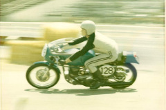 Photo taken at my first Road Race at OCIR.  I started dead last and finished 3rd behind the Factory Nortons of Bull Manley and Jack Simmons.